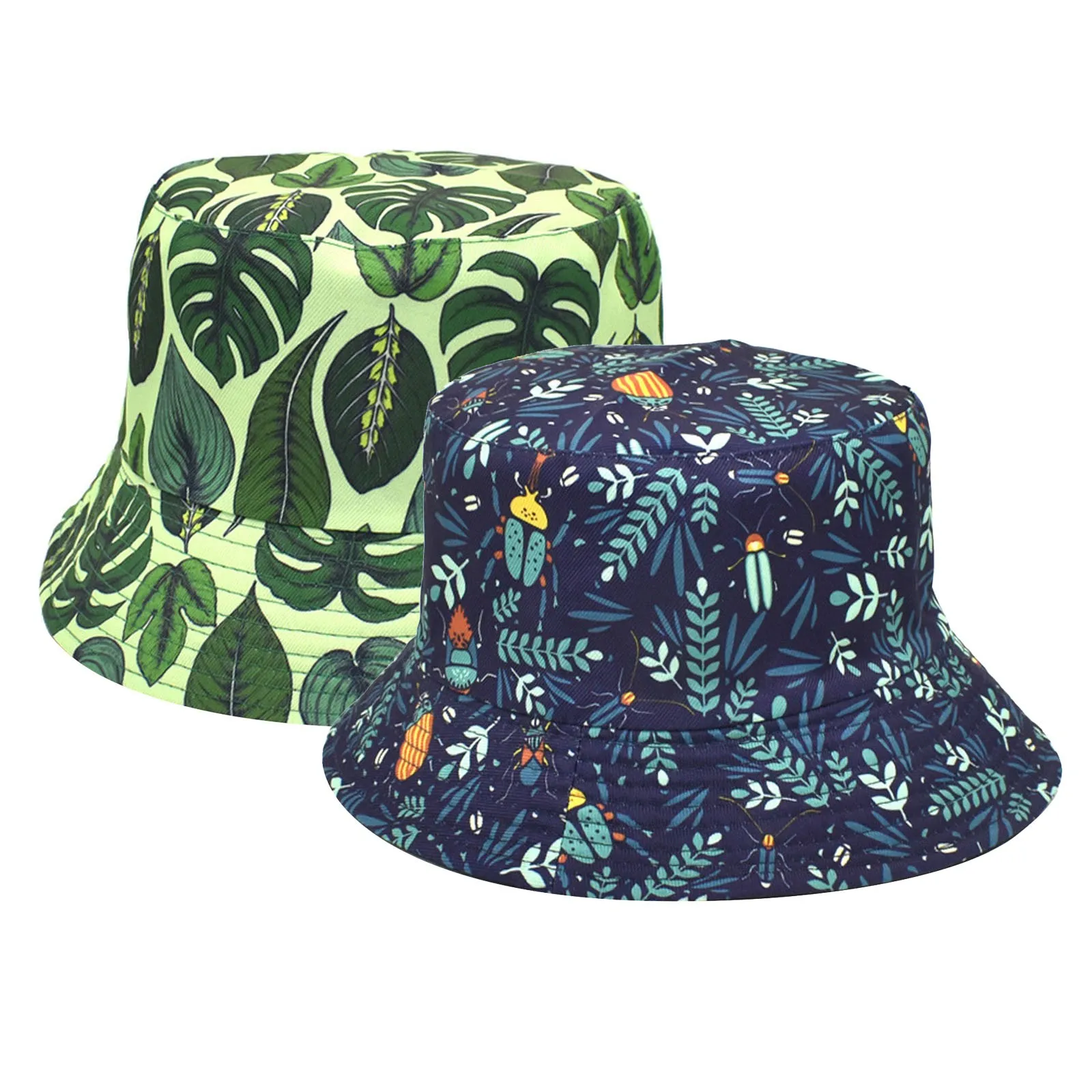 

Шляпа рыбака с принтом морских животных женская Европейская и американская Мужская Уличная двухсторонняя шляпа для женщин шляпа для плаут...