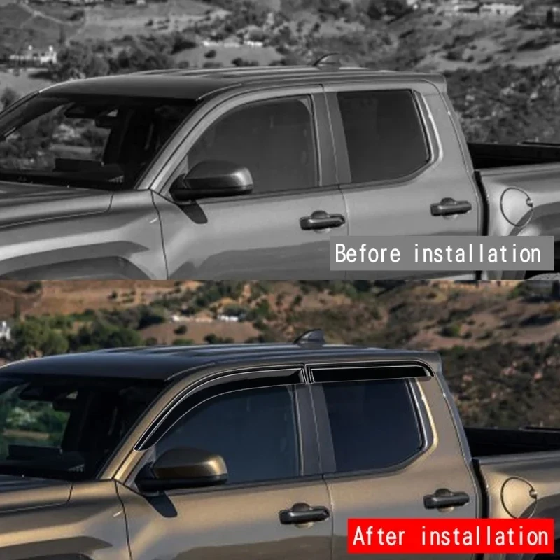 Подходит для Toyota Tacoma 2024 автомобильный оконный козырек дефлектор защита от солнца