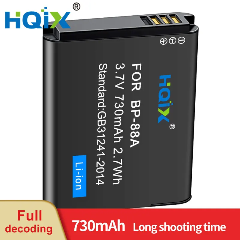 HQIX для Samsung DV300 DV300F DV200 камера BP-88A зарядное устройство Аккумулятор HQIX для Samsung DV300 DV300F DV200 камера BP-88A зарядное устройство Аккумулятор