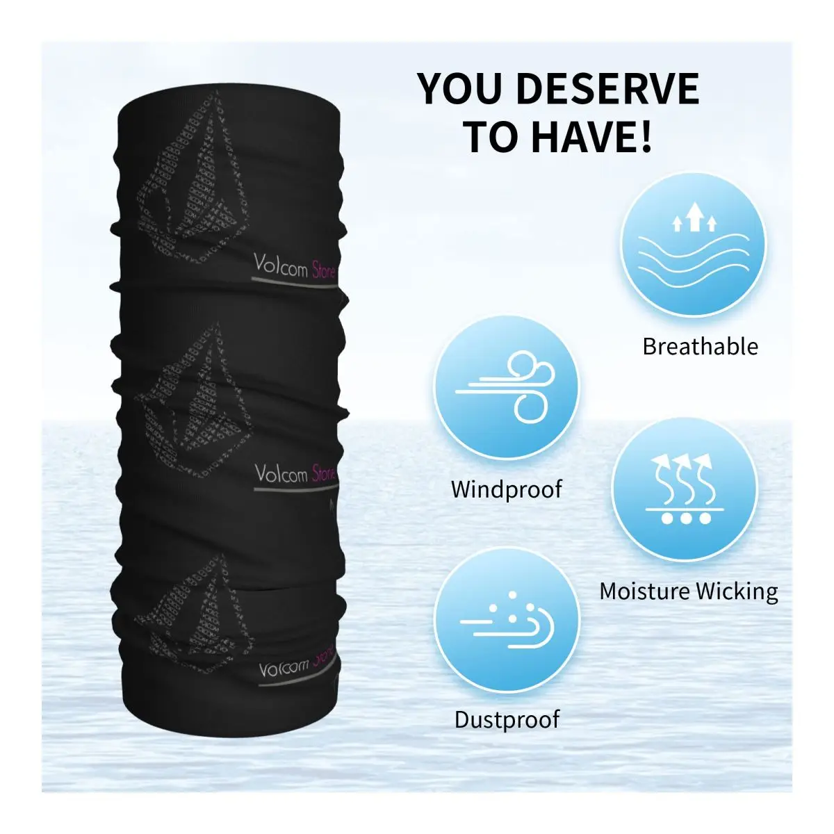 Бандана на заказ V-volcoms гетры с защитой от ультрафиолета шарф для лица мужской и