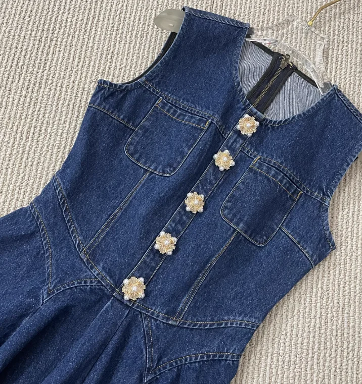 Мини-платье для женщин весна-лето винтажные халаты без рукавов с круглым вырезом