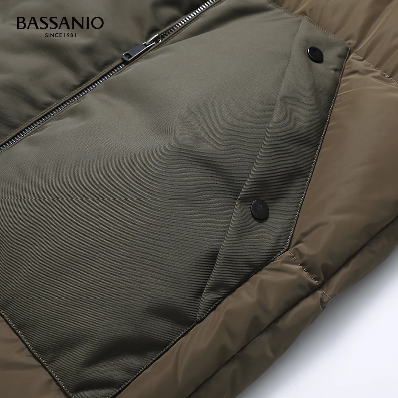 New Men Long Winter Warm Removable Wool Skin Collar Hooded White Goose Down Coat