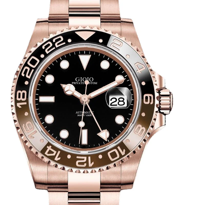 

men automatic mechanical watch ceramic black