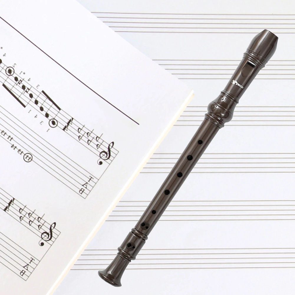 

6/8Holes ABS Recorder Woodwind Instrument Musical Soprano Recorder with Cleaning Rod Children Flute Kids Gift Educational Tool