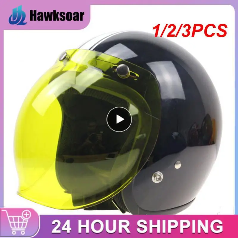 

1/2/3PCS Japan Tech Universal moto helmet Bubble shield flip up helmet windshield UV 400 sunshield for helmets