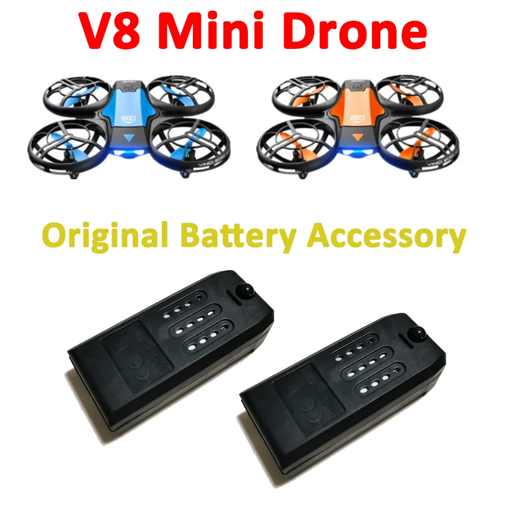 

V8 Mini Drone Original Accessory 4D-V8 Battery 3.7V 650mAh Lipo Battery Spare Parts 4DRC V8 Quadcopter Part