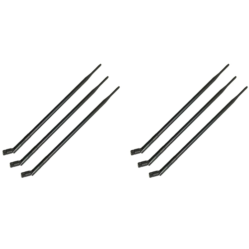

6PCS 9Dbi RP-SMA Dual Band 2.4Ghz 5Ghz High Gain Wifi Router Wireless Tilt Antenna