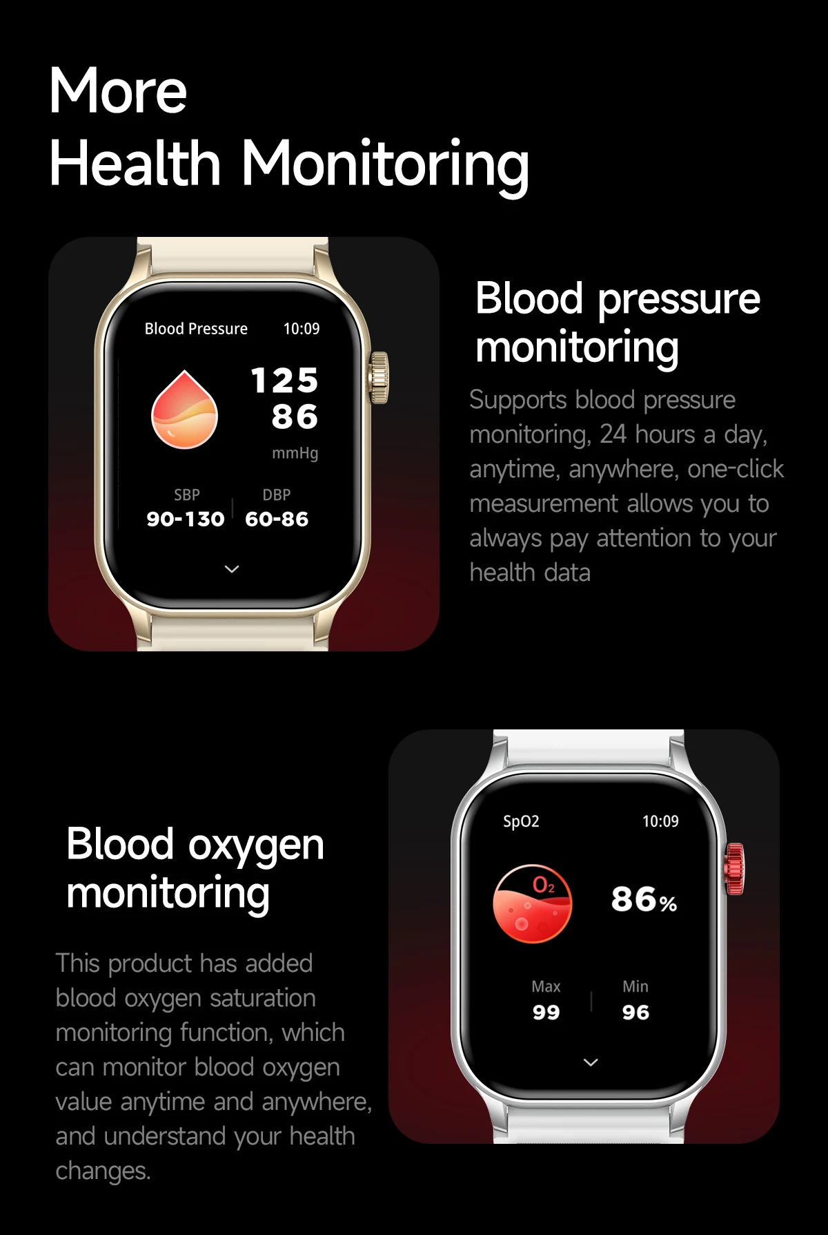 Смарт-часы для владельца времени мужчин и женщин 1 952-дюймовый экран легкий вес