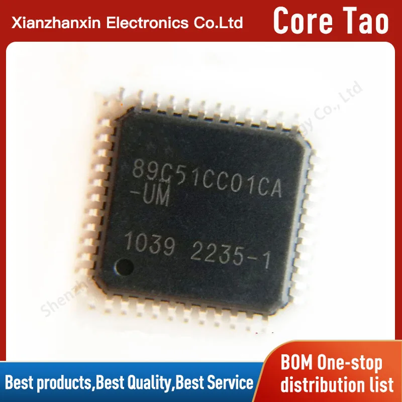 1 шт./лот, 89C51CC01CA-UM AT89C51CC01CA-UM, одночиповый микрокомпьютер, чип IC, новый оригинальный