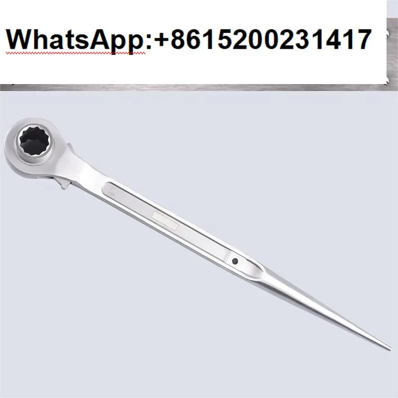 Фото ISWEAR, нержавеющая сталь 304, заостренный хвостовой храповой ключ, двусторонняя втулка, шестигранный антикоррозийный магнит двойного назначения №2