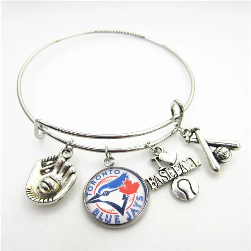 

US Baseball Team Toronto Dangle Charms DIY Necklace Earrings Bracelet Bangles Buttons Sports Jewelry Accessories