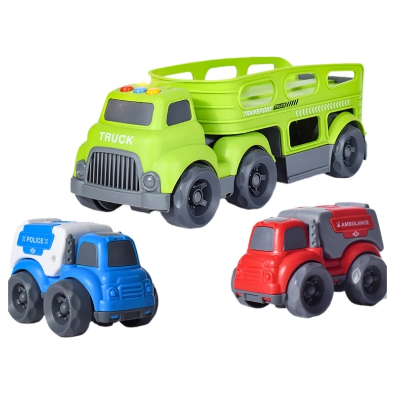 

Realistic Car Model Set Friction Ambulance Engineering Vehicle Mixer Car Toy