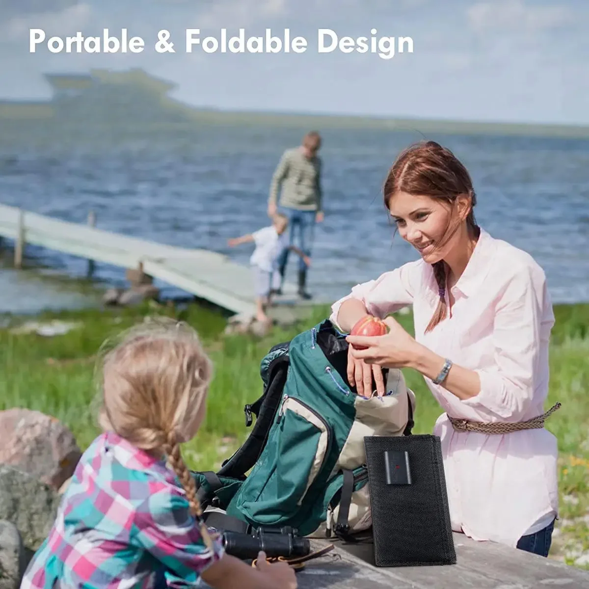 

150W Foldable Solar Panel 5V Portable Battery Charger USB Port Outdoor Waterproof Power Bank for Phone PC Car RV Boat