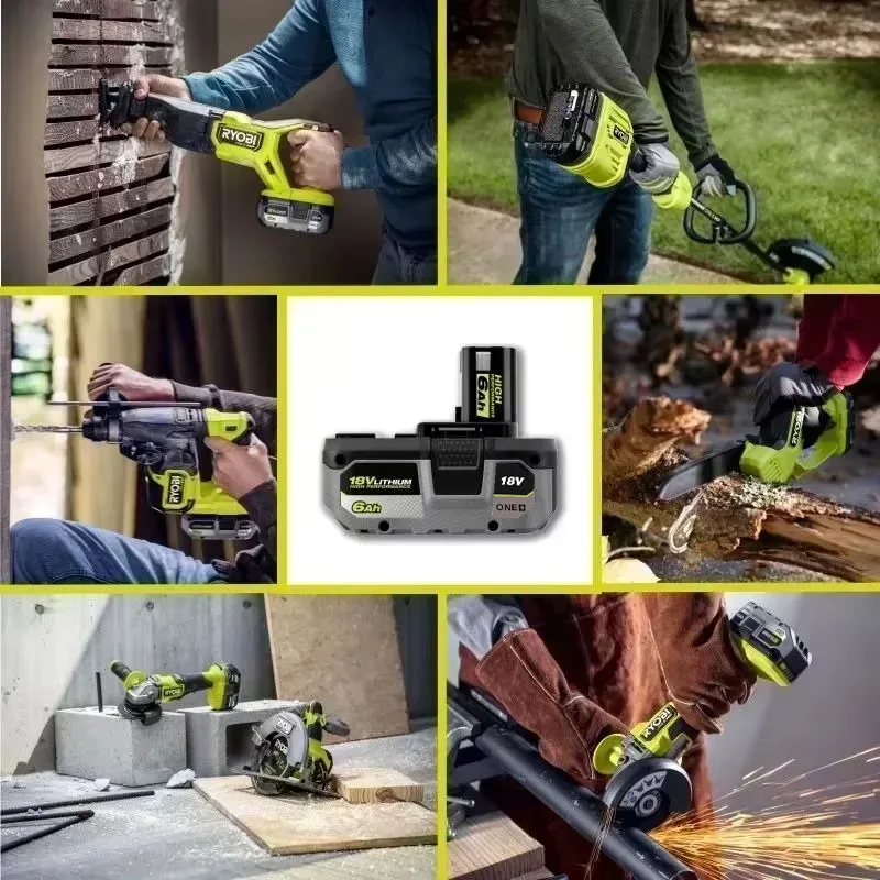 Литиевая батарея RYOBI ONE+ 18 В без эффекта памяти низкого саморазряда подходит для