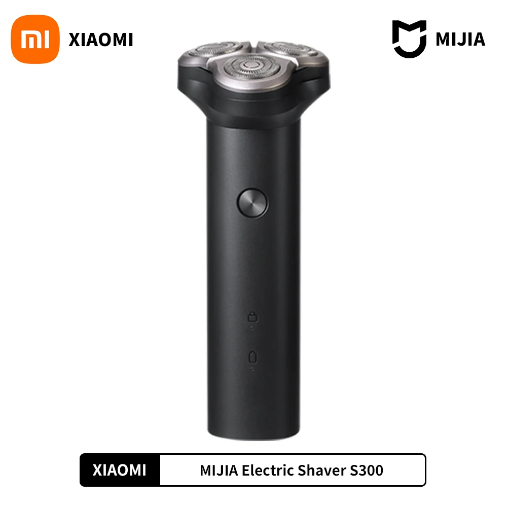 

2021 XIAOMI MIJIA Electric Shaver S300 Portable Flex Razor 3 Head Shaving IPX7 waterproof Washable Beard Trimmer trimer Cutter