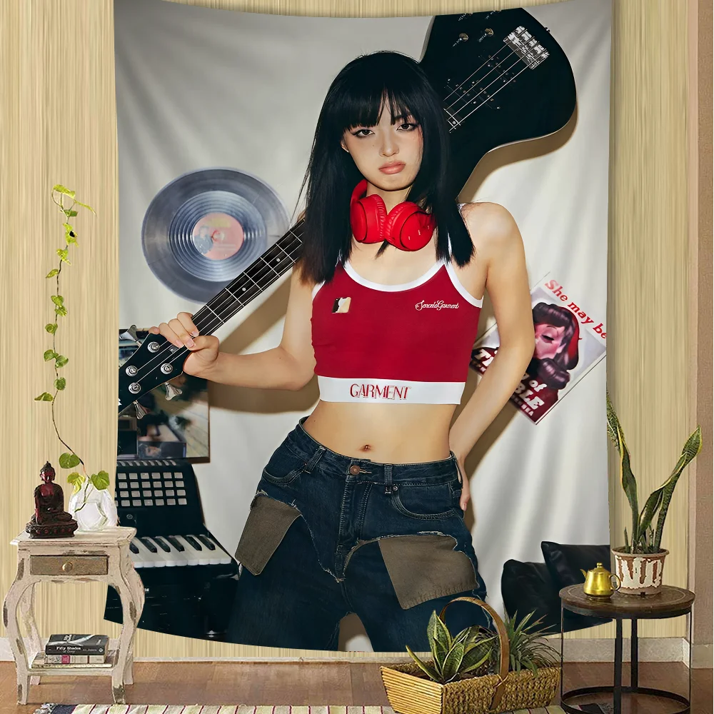 Kpop N-Newjeans Hippie Wall Hanging Tapestries Bohemian Mandala INS Home Decor