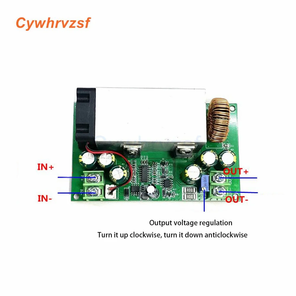 Регулируемый понижающий преобразователь с высокой мощностью DC-DC 25A, модуль питания от 12 в-75 в до 5 В, 19 в, 21 В, 24 В, 48 В, 600 Вт, понижающий модуль