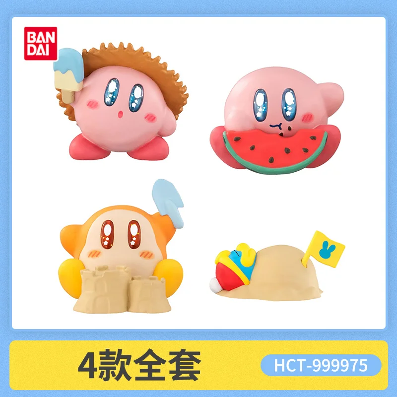 Фото BANDAI Kirby Explore Find Series Gashapon Toy Pink Devil Kirby Waddle Dee Фигурка Модель Детский Сюрприз Подарочные Украшения №3