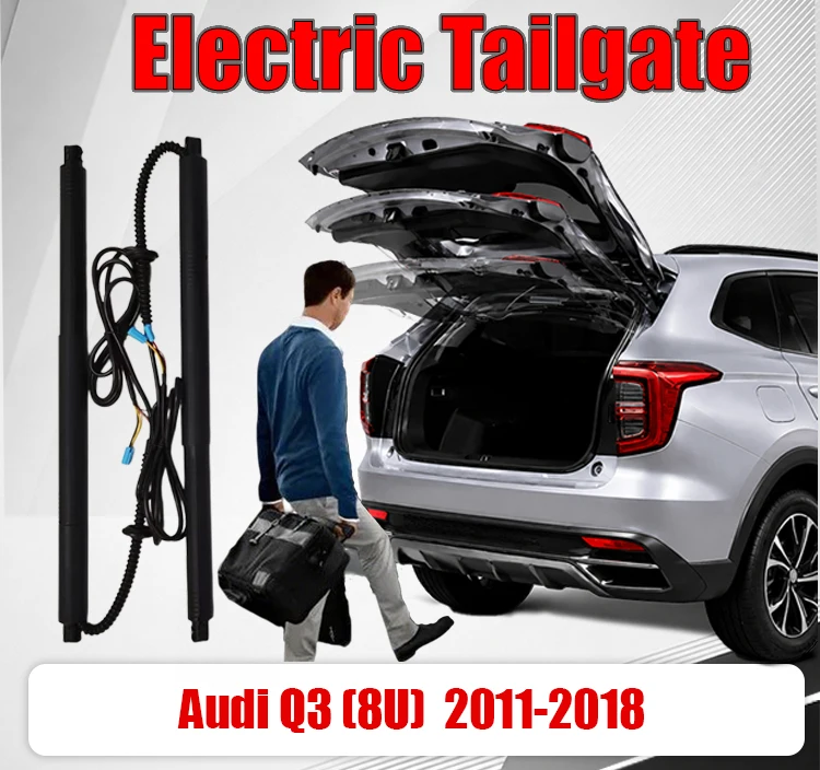 Фото Комплект для модернизации электропривода багажника для Audi Q3 (8U) 2011-2018: Электрические амортизаторы для автоматического открывания крышки багажника №1