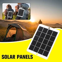 usb solar charger panel 3w 2w 5v portable polysilicon diy solar power battery generator power bank for mobile phone for out e7z4