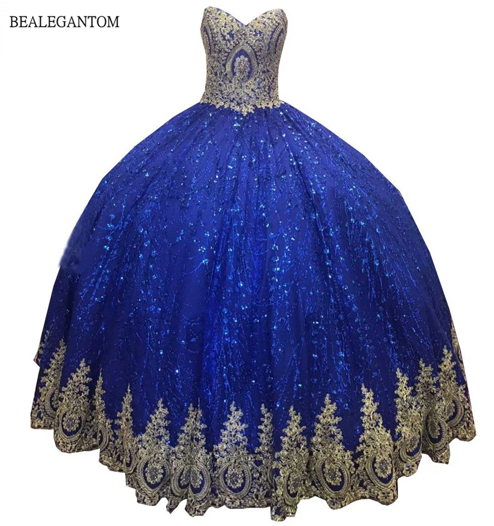 

Bealegantom Ball Gowns Blingbling Sequins Lace Appplique Quinceanera Dresses Masquerade Sweet 15 16 Prom Vestidos De 15 Anos