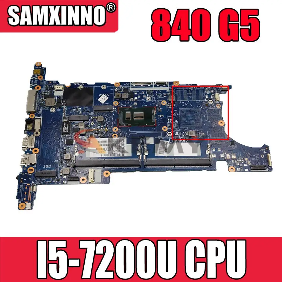 

L15514-601 6050A2945601 для ноутбука HP EliteBook 840 G5, материнская плата, телефон с процессором I5-7200U
