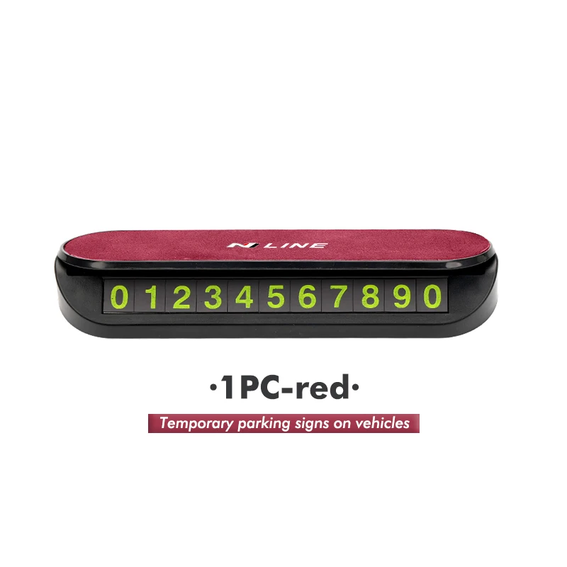 Автомобильный временный телефон табличка с номером телефона для Hyundai N Line i20 i30 Sonata