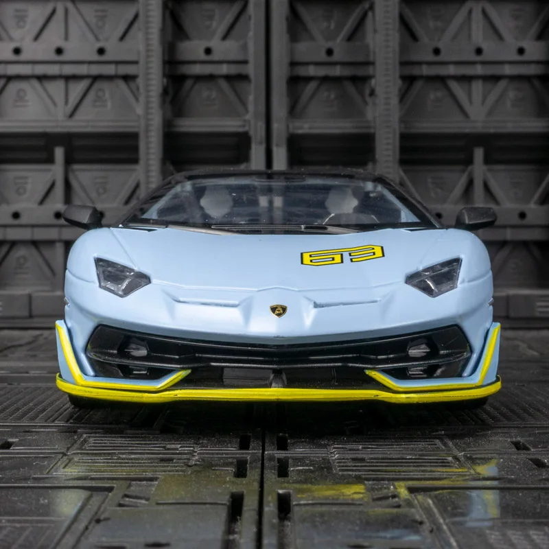 Модель автомобиля Lamborghini Aventador SVJ из сплава металла, масштаб 1:24, с открывающимися дверями с обеих сторон, богатая детализация. (art.: 3920db68ce5f4) - 3920db68ce5f4