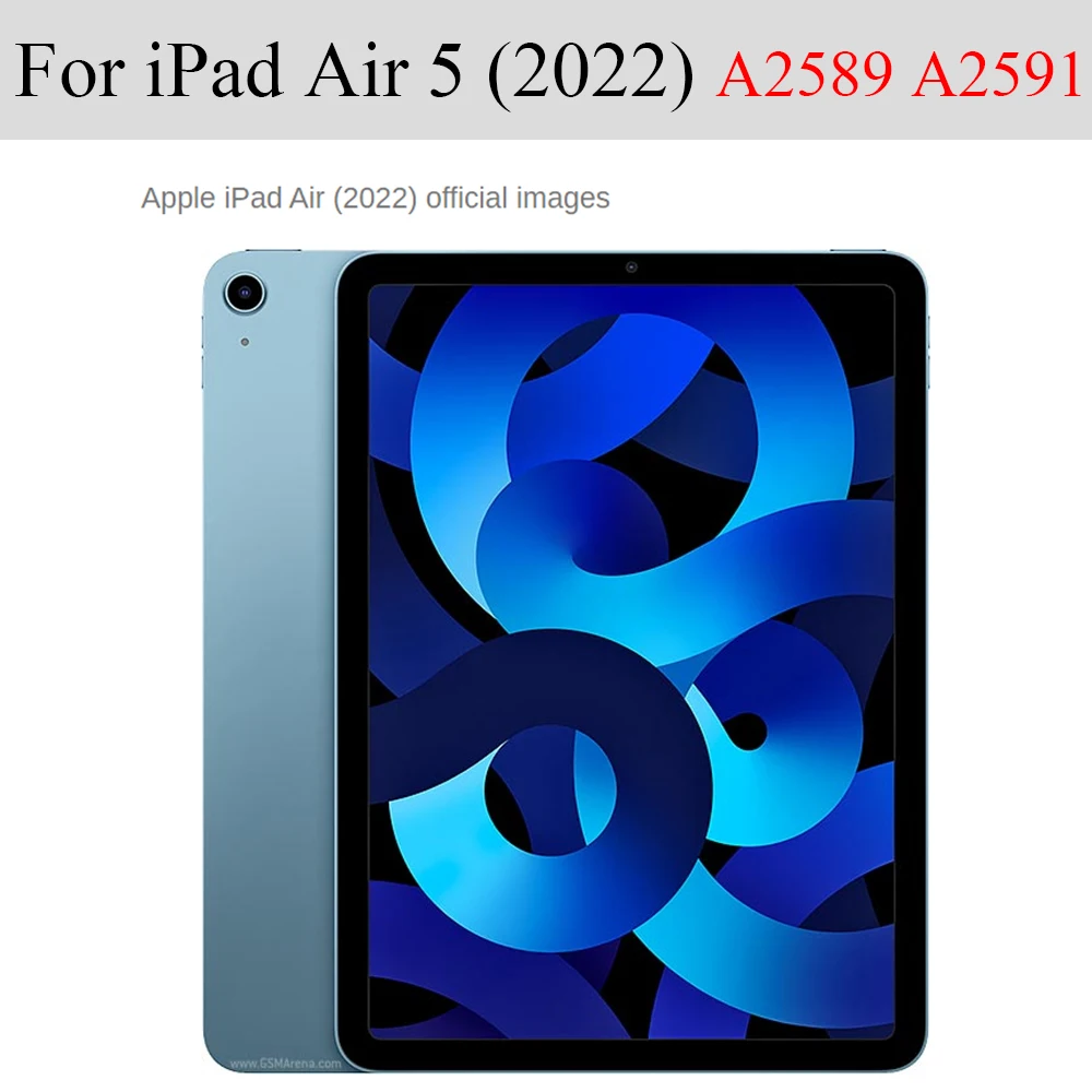 Case For Apple iPad Air 5 2022 10.9" Cover Flip Tablet Case Leather Smart Magnetic Stand Shell PC Back Cover A2588 A2589 A2591 images - 6