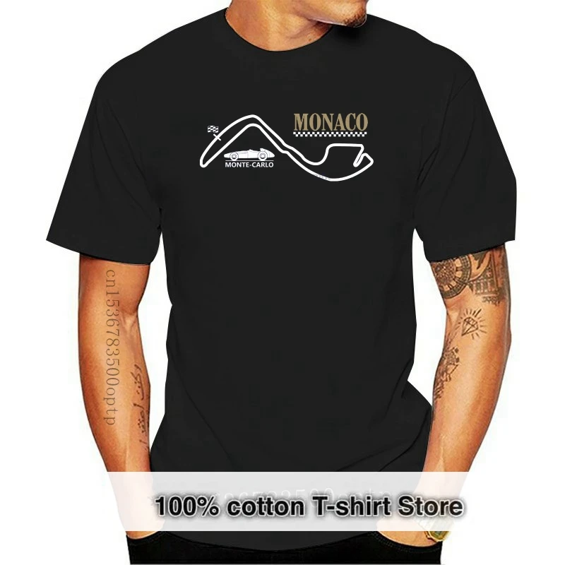 

2019 Hot Sale 100% Cotton Race Retro - Retro Monaco Race Circuit T-Shirt Summer Style Tee Shirt