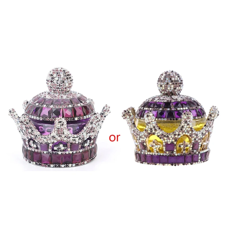 

1 Piece Car Fragrance Diffuser 6 Colors Crystal Crown Car Ornaments Interior Decoration for cars Home and Offices Decors