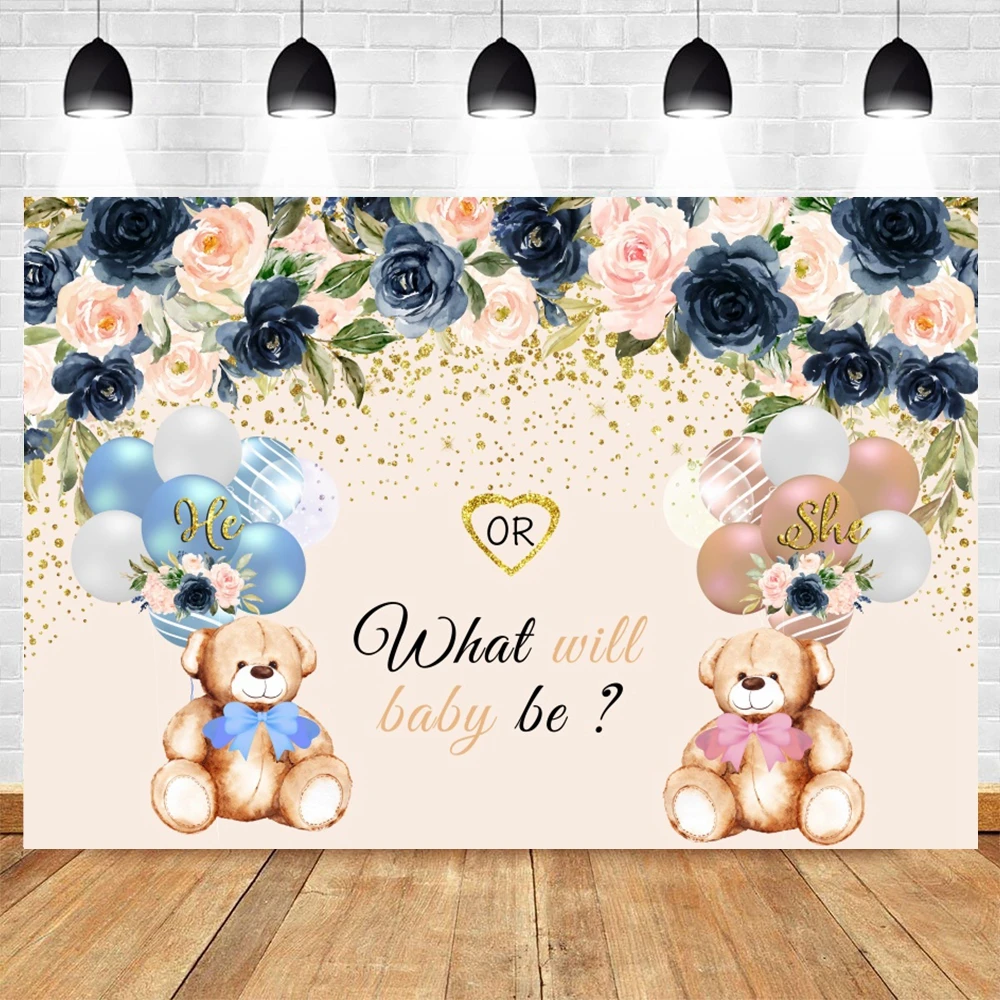 Фон для фотосъемки новорожденных мальчиков и девочек с изображением пола