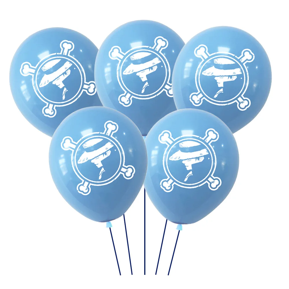 

New 15pcs12 "Birthday Theme Party Decorative Products Skull Printed Sea King Latex Balloon