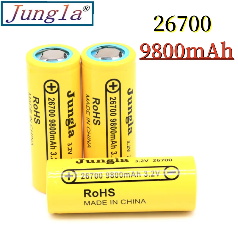 

3.2V 26700 9800mAh LiFePO4 Battery 3C Continuous Discharge Maximum 5C High power battery For Electric car scooter Energy storage