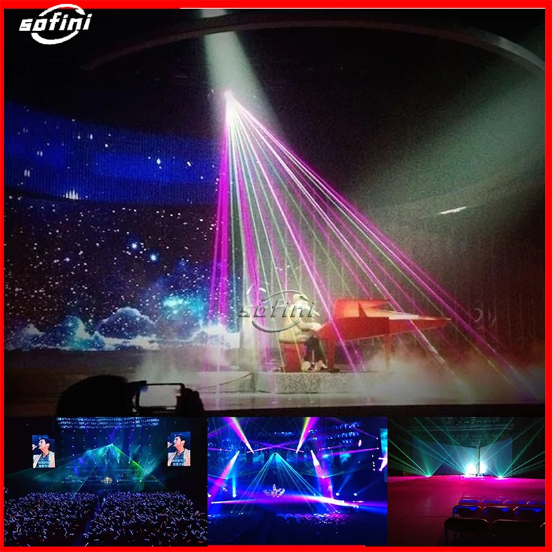 Система освесветильник для анимационного лазерного шоу RGB 45 Вт 45000 МВт лазерный