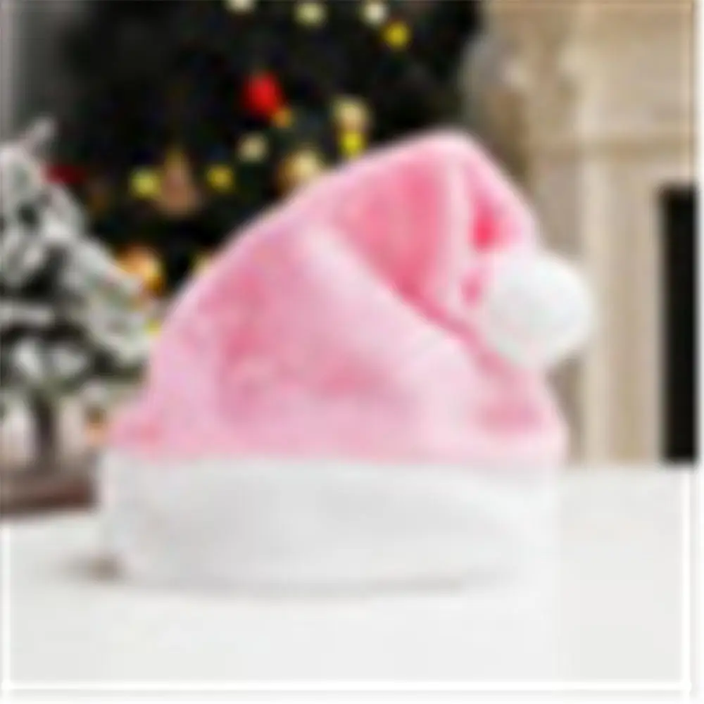 

Плюшевая рождественская шапка для женщин, красная, зеленая, рождественская шапка с вышивкой, рождественские украшения для взрослых и детей, зимние шапки, домашний подарок Санта-Клауса