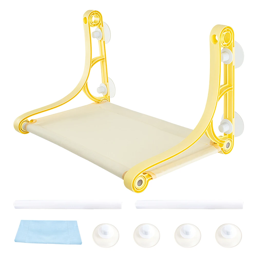

Seat Sunbathing Indoor Home With Strong Suction Window Mounted Portable Pet Hanging Beds Lounging Cat Hammock Easy Clean Durable