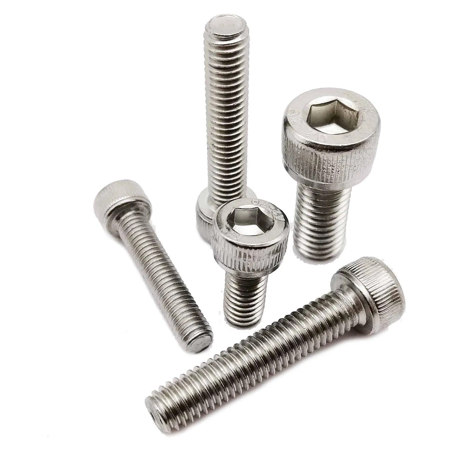 

5/10/50pcs DIN912 M1.4 M1.6 M2 M2.5 M3 M4 M5 M6 M8 A2-70 304 Stainless Steel Allen Hexagon Hex Socket Cap Head Screw Bolt