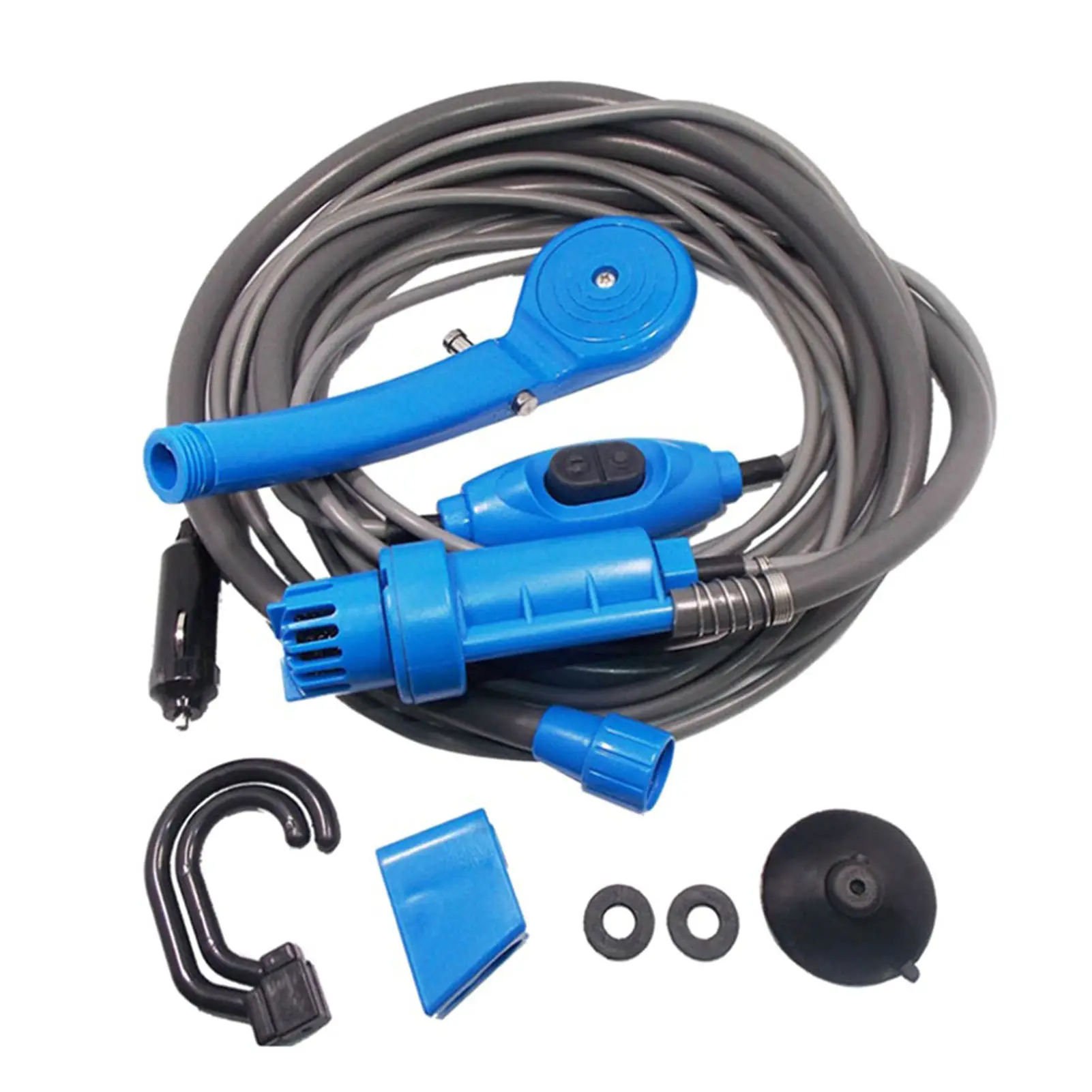 

Portable Camping Shower Outdoor Camping Showers Pump Portable Shower Head 12V Electric For Camping Hiking Traveling Car Washing