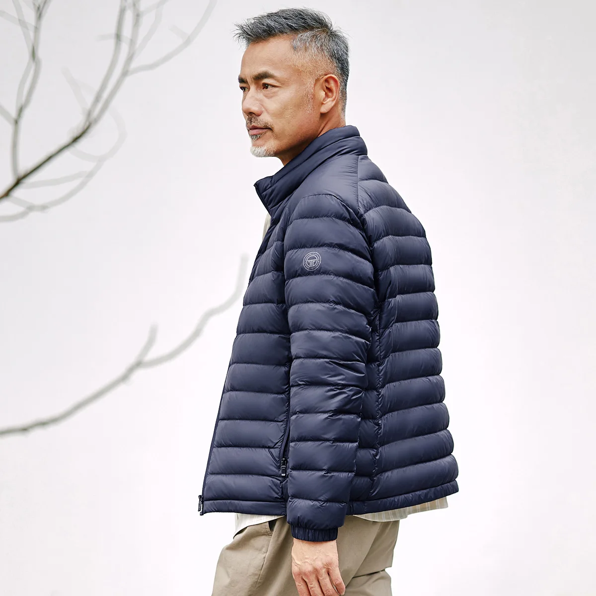 TANBOER Daddys Favorite Foldable Winter Lightweight Packable Men's Duck Down Filled Puffer Jackets TF216201-1