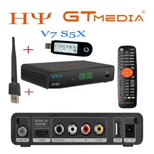 200PCS GTMEDIA V7 S5X WIFI DVB-S2 HD PowerVU satellite receiver DVB-S/S2/S2X AVS+ VCM/ACM
