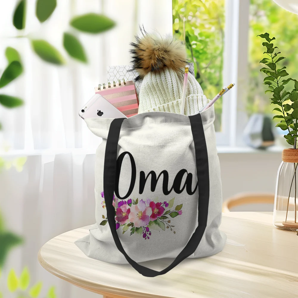 1 шт. подарок Ома на день рождения бабушки многоразовая большая сумка модная для