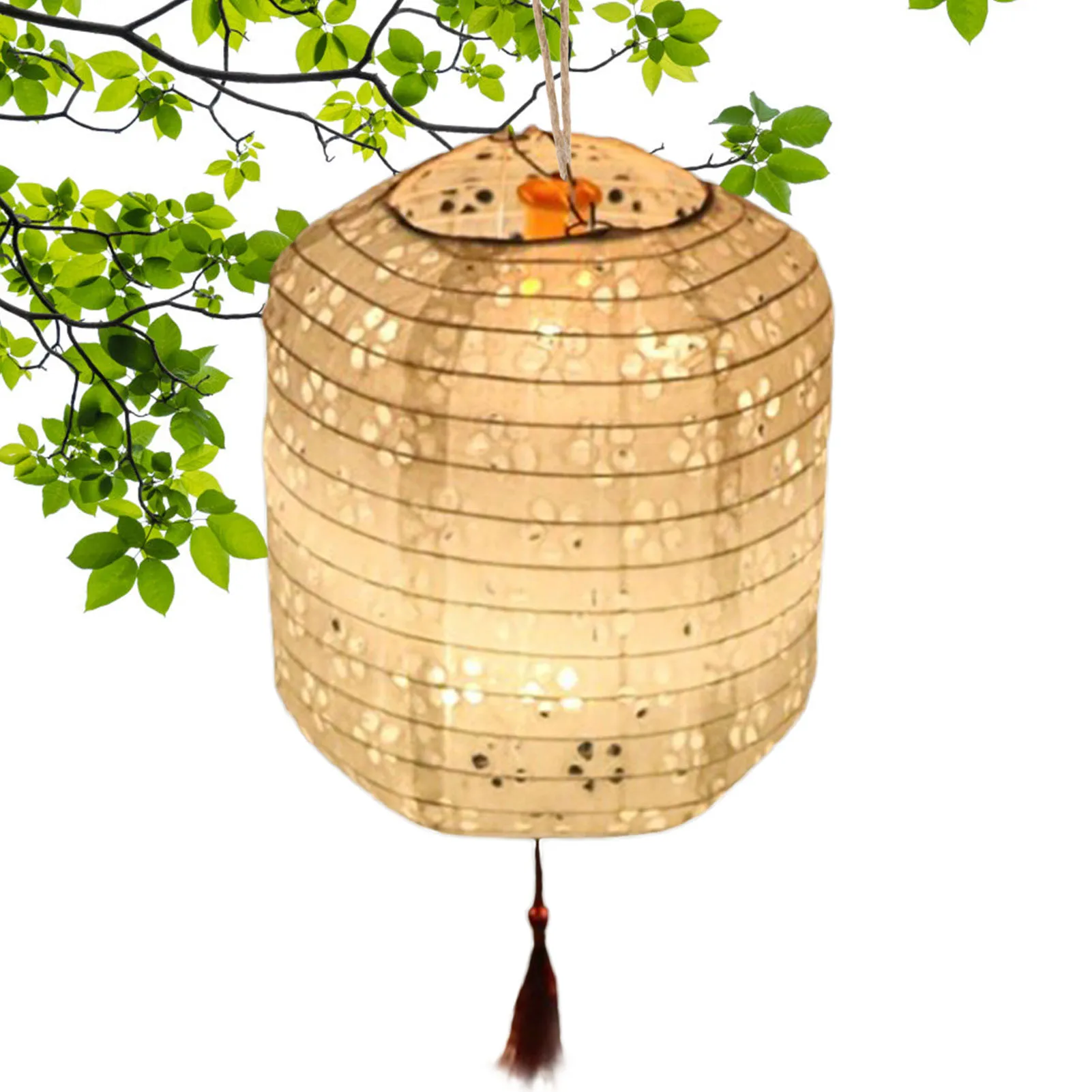 

White/Red Paper Lantern 4 Pieces Paper Lantern with Light Ceiling Decoration for Wedding Home Parties