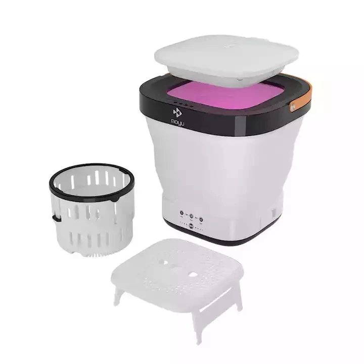 

UV sterilization Drain Water Drying Portable Clothes Mini Moyu Folding Washing Machine with Dryer F2G