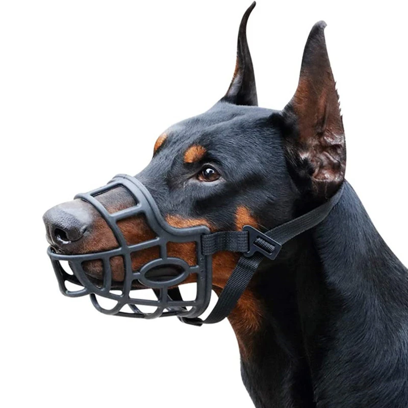 

Silicone Pet Dog Muzzle Adjustable Breathable Anti-biting Chewing Barking Basket Muzzles Mouse Mask For Small Medium Large Dogs