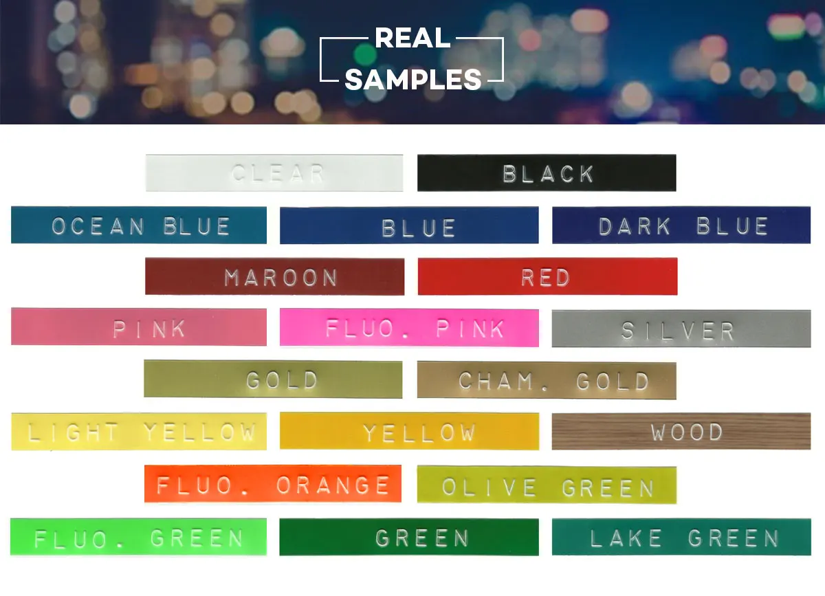 100 шт. тисненые этикетки CIDY/ MOTEX