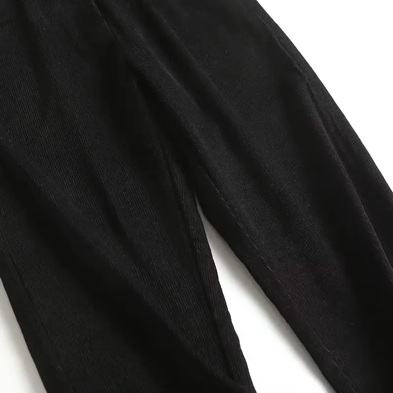 Maxdutti офисные женские однотонные вельветовые брюки для отдыха модные прямые