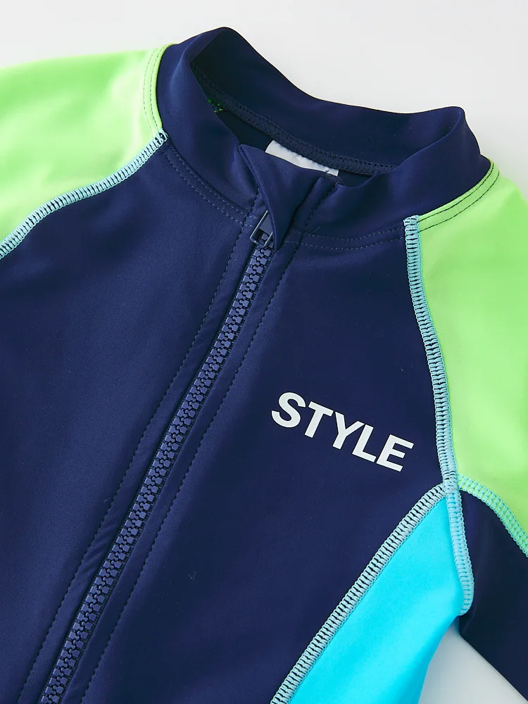 Swimsuit Boy UPF50 UV Protection Children's Swimwear Sports Swimming Suit for Boy One-Piece Rashguard Beach Clothes Kids 2-11T