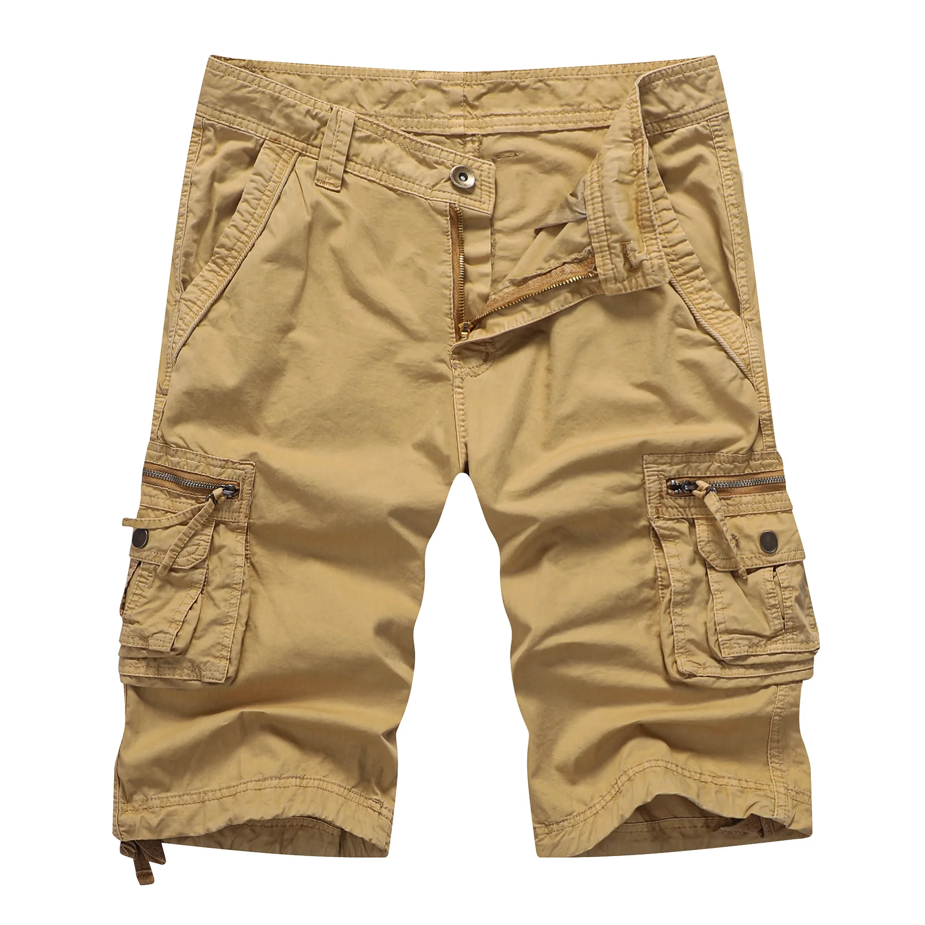 

Мужские шорты-карго с поясом, повседневные уличные шорты с несколькими карманами