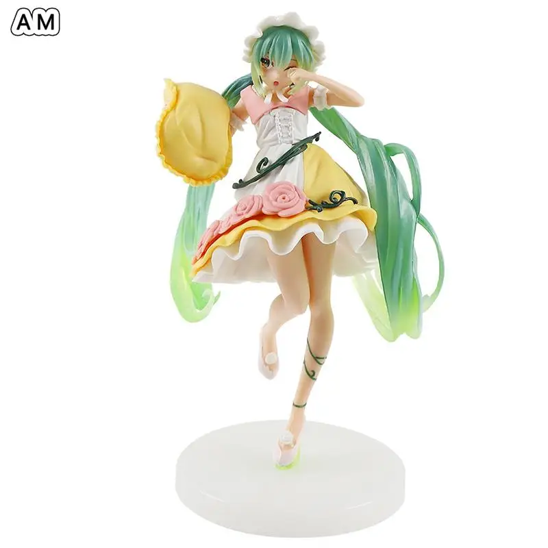 

20cm Anime Hatsune Miku Action Figure Virtual Singer Miku Princess Dress Kawaii Girls Doll PVC Collectible Model Toys Kid Gift